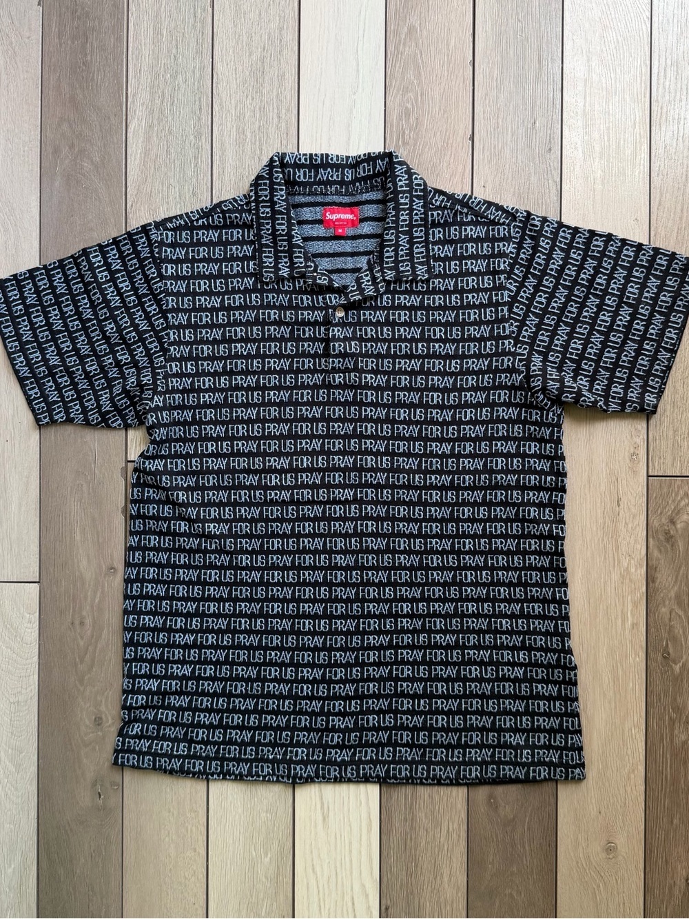 Supreme Pray For Us Jacquard Polo